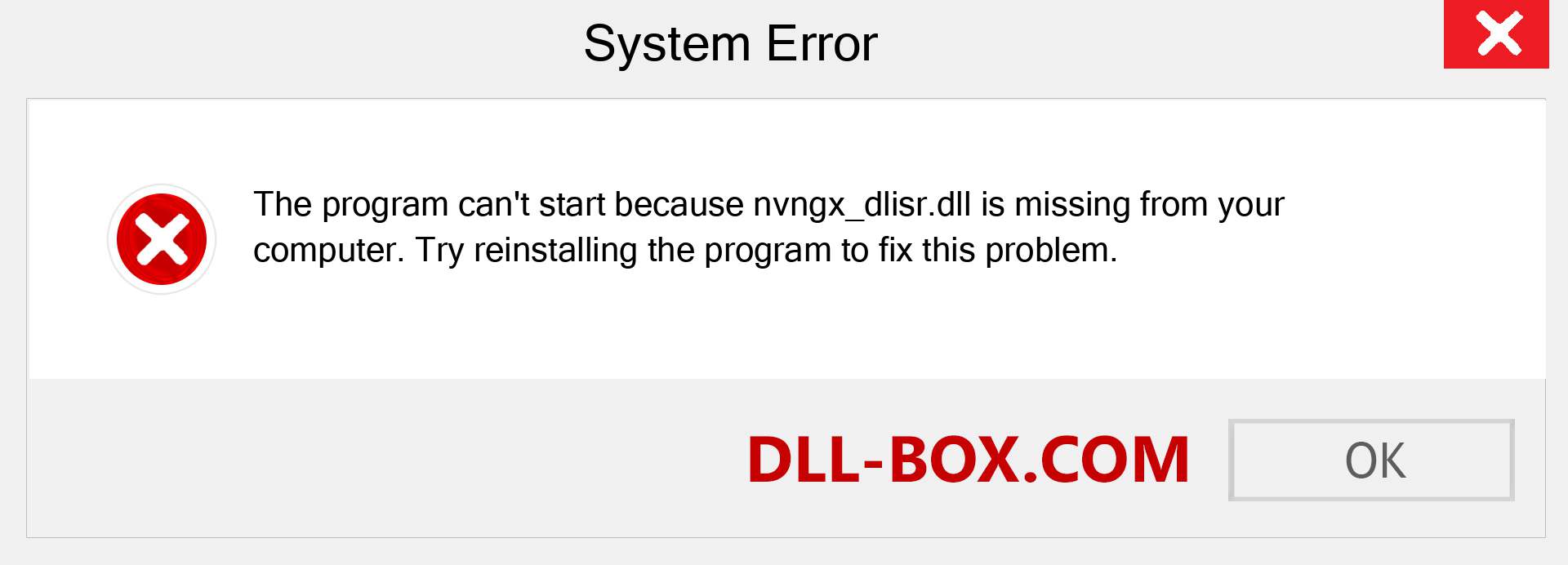  nvngx_dlisr.dll file is missing?. Download for Windows 7, 8, 10 - Fix  nvngx_dlisr dll Missing Error on Windows, photos, images